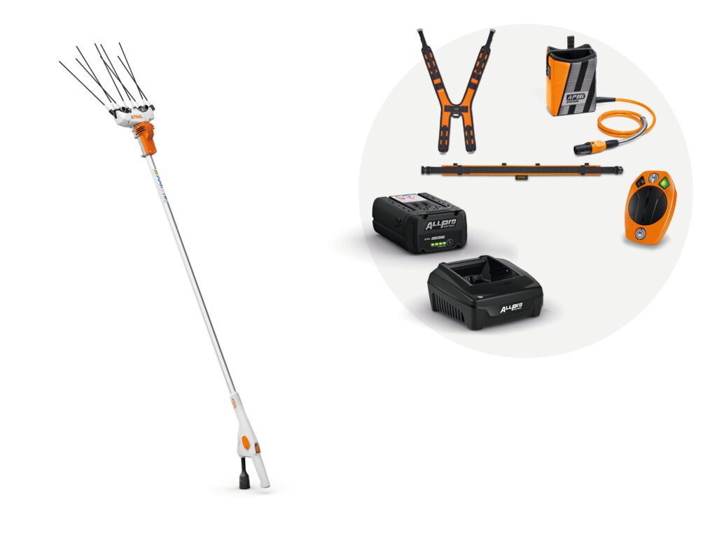 Vareador STIHL SPA 130 — Kit con AP 300 P y AL 101, vista del producto